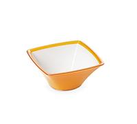 Omada Design Ciotola Piccola da 0,5 L, in Acrilico Infrangibile, Lavabile in Lavastoviglie, Made in Italy, Linea Square, Giallo