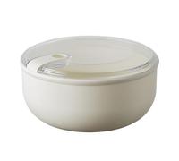 OMADA Design - Contenitore ermetico per alimenti rotondo da 1,8 L, porta pranzo con coperchio trasparente - Made in Italy - Linea Pull Box