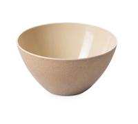 Omada Design - Insalatiera da 3,5 lt - Contenitore in plastica e legno - Ciotola durevole e infrangibile - Made in Italy - Linea Ecoliving - Avorio