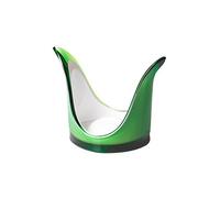 Omada Design Portabicchieri in Acrilico Bicolore, Porta Bicchieri Antivento, Lavabile in Lavastoviglie, Made in Italy, Linea Square, Verde/Bianco