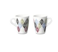 OMADA Design Set 2 Mug, Tazza per Latte, Caffè Americano, in Plastica Infrangibile, Linea Plexart