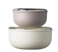 OMADA Design - Set di 2 Contenitori ermetici per alimenti rot 2 Rotondi Set Moon