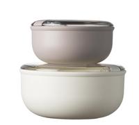 OMADA Set 2 Contenitori Ermetici per Alimenti, Lunch Box da 0,75 L e 1,8 L