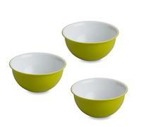 OMADA Set 3 Ciotole Cucina Colorate da 0,5 L, con Protezione Antibatterica