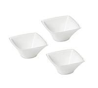 OMADA Set 3 Ciotole Piccole Quadrate da 0,5L in Acrilico Infrangibile