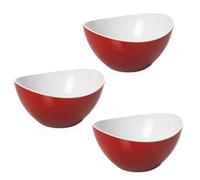 OMADA Set 3 Insalatiere in Plastica da 1,5 Litri, Ciotole Cucina Colorate