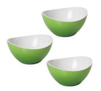 OMADA Set 3 Insalatiere in Plastica da 1,5 Litri, Ciotole Cucina Colorate
