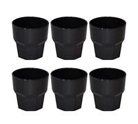 OMADA Set 6 Bicchieri Acqua da 30cl, Impilabili, In Plastica Rigida H 9cm | Bicchieri Acqua per Uso Esterno, Robusti e Facili da Pulire, Ideali per Bambini o Feste, Ø 8,5