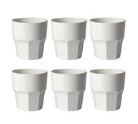 OMADA Set 6 Bicchieri Acqua da 30cl, Impilabili, In Plastica Rigida H 9cm | Bicchieri Acqua per Uso Esterno, Robusti e Facili da Pulire, Ideali per Bambini o Feste, Ø 8,5
