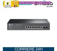 Omada Switch Smart 10 Porte Gigabit, 8 PoE+, Network Managed