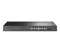 TP-Link TL-SG2218P switch di rete L2/L2+ Gigabit Ethernet 10/100/1000 Supporto Power over Ethernet PoE 1U Nero