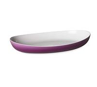 OMADA Vassoio da Portata in Plastica Bicolore Resistente, 28x17x5cm | Ideale per Antipasti e Portate, Robusto e Facile da Pulire, Lavabile in Lavastoviglie, Collezione Trendy