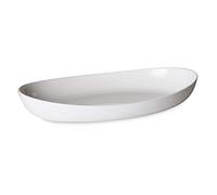 OMADA Vassoio da Portata in Plastica Bicolore Resistente, 28x17x5cm | Ideale per Antipasti e Portate, Robusto e Facile da Pulire, Lavabile in Lavastoviglie, Collezione Trendy