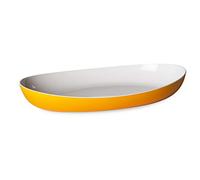 OMADA Vassoio da Portata in Plastica Bicolore Resistente, 28x17x5cm | Ideale per Antipasti e Portate, Robusto e Facile da Pulire, Lavabile in Lavastoviglie, Collezione Trendy