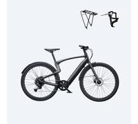 (Omaggio: €49,99) Urtopia Carbon 1 Pro EBike 10 velocità, Smartbar con controllo vocale, GPS, App e IoT - M (165 ~ 185 cm) / Nero