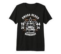 Omaha Beach 1944 D Day 2024 80th Anniversary Normandy D-Day Maglietta Premium
