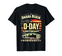 Omaha Beach 1944 D-Day 2025 81° Anniversario Normandia D-Day Maglietta