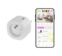 OMAJIN by Netatmo Presa Collegata (Tipo E) Programmabile, Monitoraggio dei Consumi, Controllo Remoto, Contatore di Energia, Spegnimento Differito, Nessun Hub Richiesto, WIFI 2.4 GHz/Bluetooth, 16A/3