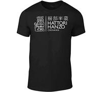 OmajU Hattori Hanzo Men T-Shirt Funny T Shirt Samurai Sword Black L