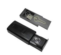 Omana Cassetta magnetica per chiavi dell'auto, con forte magnete, cassetta di sicurezza per chiavi di emergenza, per nascondere una chiave di casa, nera [S + L])