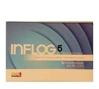 Omapharma Inflog 5 Antinfiammatorio naturale con Curcuma e Boswellia 30 compresse