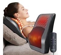 OMASSA Massaggiatore per il collo con calore, massaggiatore Shiatsu 3D Knet, massaggiatore per schiena, dolori muscolari per collo, schiena, gambe, regali per uomini, donne, mamma, papà