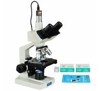 OMAX 40-2500X Laboratorio Trinoculare LED Microscopio + 1.3MP Camera + Vuoto
