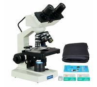 OMAX 40X-2000X Composto 1.3MP Microscopio Digitale+ Custodia+ Guide + Cover +