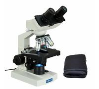 OMAX 40X-2500X Binocolo LED Composto Microscopio Meccanico Fase + Vinile