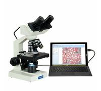 OMAX 40X-2500X Binocolo LED Microscopio + Incorporato 1.3MP Fotocamera Digitale+
