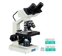 OMAX 40X-2500X Built-in 1.3MP Digital LED binoculare Microscopio Compound con diapositive in bianco+Coperture