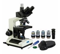 OMAX 40X-2500X Fase Contrasto Live Sangue Trinoculare LED Composto Microscopio