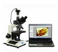 OMAX Trinoculare Composto LED 2500X Microscopio 10MP Fotocamera Windows / Mac OS