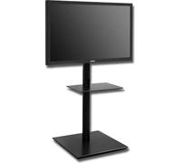 omb Supporto TV da Pavimento da 32" a 45" Max 40 Kg 4 Ruote Nero OM0252