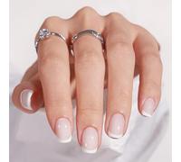 Omber Pinks Premere Su Unghie Gradiente Quadrato Corto Naturale Falso Gloss Riempimento Coperture Falso Per Le Donne Ragazze Omber Press Su Unghie