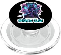 Ombra Artiglio Steampunk Samurai Gatto Proprietario Amante Ninja Giappone PopSockets PopGrip per MagSafe