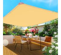 Ombra Beige 1 x 3 m (3.3x9.8ft) con occhielli per esterni per patio giardino pergolato copertura ombra protezione UV tessuto durevole