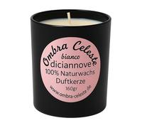 Ombra Celeste diciannove bianco, candela di cera di soia colata a mano, 160 g, profumata con incenso, ambra, cannella, muschio, limone, forte profumo, stoppino di cotone, aromaterapia, luce della
