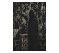 Ombra con cappuccio nella cattedrale gotica Puzzle 1000 Pezzi in Legno | Architettura gotica, Illustrazione di fantasia oscura, Scena Decorativa, Struttura in Legno, Rompicapo, Gioco Familiare