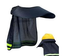 Ombra del cappello duro - Supporto protettivo per casco con striscia riflettente | Schermo solare con collo a rete | Per cantieri da lavoro uomini giardinaggio magazzino all'aperto donna traspirante