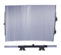 Ombra per finestra dell'auto, parabrezza retrattile tonalità cuttabile 26x55 finestra di auto per anteriore o schiena con una ventosa impermeabile e sole riflettente in alluminio foglio di sole per c