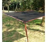 Ombra per giardino d'inverno, tessuto, vela da sole, multifunzionale, 4 m x 4 m, durevole, per uso esterno, protezione per piante, fiori, patio, colore nero, 6 x 6 m