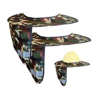 Ombra Per Il Collo Di Imbracatura - Stemma Del Collo A Ala Completa 2 Pezzi Con Strisce Riflettenti | Cappello Duro A Ala Completa Estiva Per Esterni Con Visiera Per Operatori Sanitari