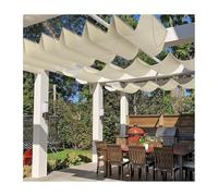Ombra scorrevole dell'onda,Copertura dell'ombra della pergola retrattile,Efficace protezione solare, blocco dei raggi ultravioletti, fornitura di servizi personalizzati