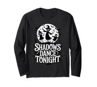 Ombre Danza Stasera Streghe Fantasmi Halloween Maglia a Manica