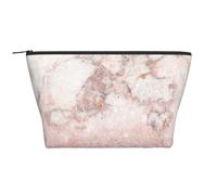 Ombre di marmo bianco glitter oro rosa finto rosa, Borsa da toilette Borsa per trucco Borsa per cosmetici Borsa da toilette da viaggio portatile