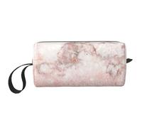 Ombre di marmo bianco glitter oro rosa finto rosa, Borsa per il trucco Borsa per cosmetici Borsa da toilette da viaggio portatile Borsa per trucco Organizer