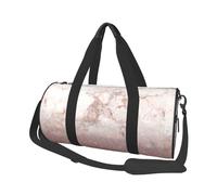 Ombre di marmo bianco glitter oro rosa finto rosa, Borsone da viaggio di grande capacità Borsa rotonda Borsa da viaggio sportiva Borsa da viaggio Borsa da fitness