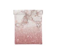 Ombre di marmo bianco glitter oro rosa finto rosa, Spremere il portafoglio superiore da donna Borsa portaoggetti Piccola portamonete Portamonete