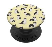 Ombre dolci - Border Collie bianco e nero alla luce del sole PopSockets PopGrip Adesivo